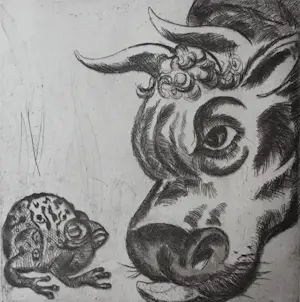 Jeanne Bieruma Oosting - 12 etsen in boek "fabels van la fontaine" (gesigneerd) kopen? Bied vanaf 399!