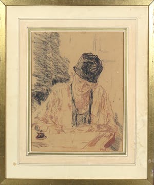 Willem de Zwart - Krijttekening, Tekenaar kopen? Bied vanaf 50!