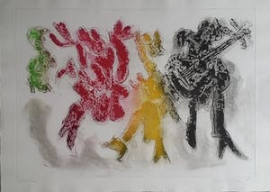 Jan Sierhuis - Tango - mooie zeefdruk van Jan Sierhuis kopen? Bied vanaf 85!