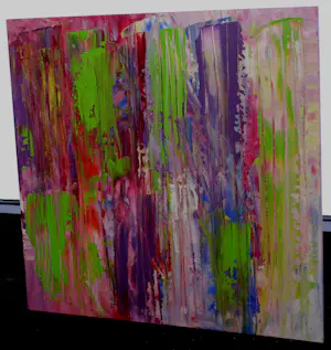 Lia van Leeuwen - Olieverf op paneel: Lines III - 2015 kopen? Bied vanaf 125!