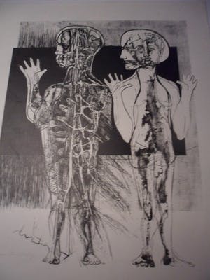 Aat Verhoog - Zonder Titel - Litho - 75/100 - Gesigneerd kopen? Bied vanaf 15!