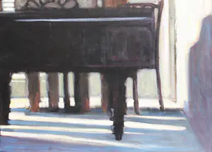Juane Xue - schilderij - 2008 - 'Aan de Piano' kopen? Bied vanaf 400!