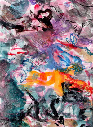 Niet of onleesbaar gesigneerd - Gemengde techniek schilderij - Gesigneerd kopen? Bied vanaf 1!