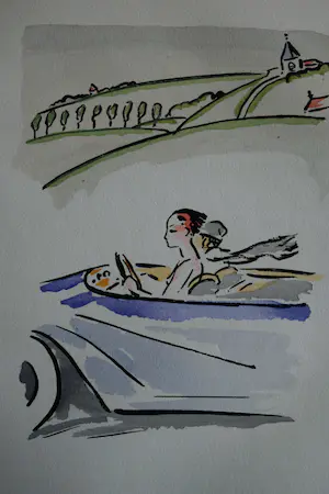 Kees van Dongen - Pochoir - Op Reis - 1925 kopen? Bied vanaf 400!