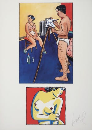 Jacques de Loustal - Offset, Kunstenaar aan het werk kopen? Bied vanaf 35!