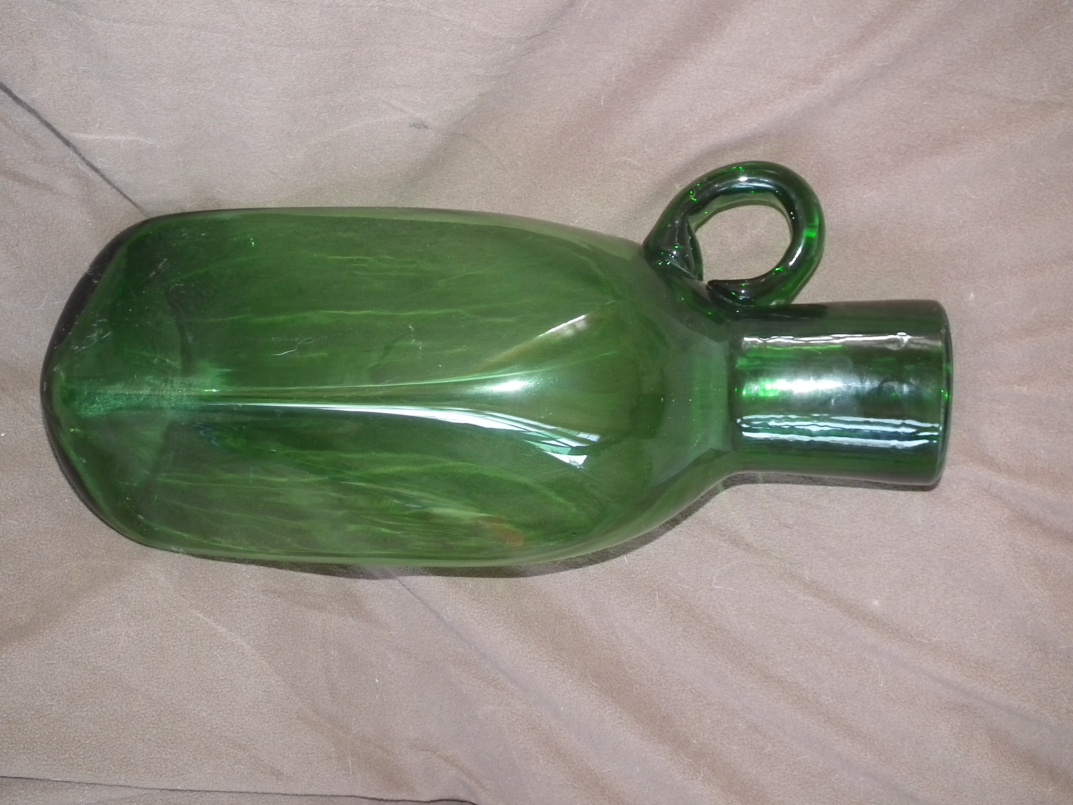 Empoli Glas - Empoli verde vaas met aangezet oor kopen? Bied vanaf 50!