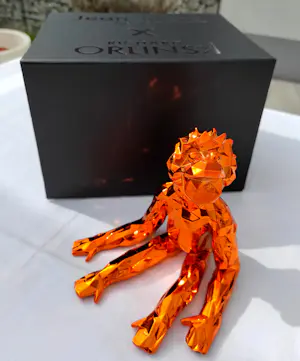 Richard Orlinski - JEAN-MARC SPIRIT (ORANGE EDITION) - Skulptur kopen? Bied vanaf 240!