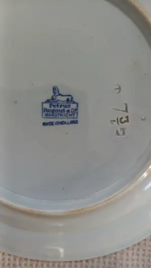 Firma Regout & Co - Herdenkingsbord Wilhelmina kopen? Bied vanaf 25!