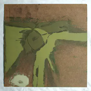 Fon Klement - 4 beschilderde hardboard platen, gebruikt als drukplaten voor de drukpers kopen? Bied vanaf 1!