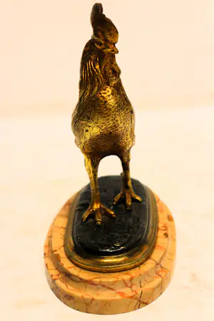 Niet of onleesbaar gesigneerd - fosfor brons haan kopen? Bied vanaf 1!