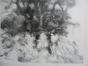 Jaap Kruijff - Litho, titel, Baadsters kopen? Bied vanaf 25!