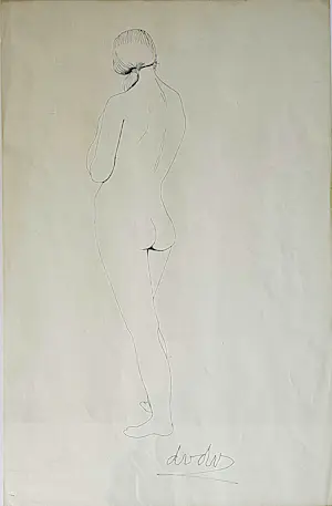 Dora van der Veen - staande naakt. kopen? Bied vanaf 49!