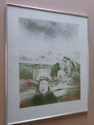 Wout Muller - WONDERKIND / KLEURLITHO / 51x41cm / KADER / SIG / 1971 kopen? Bied vanaf 25!