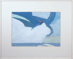 Paul Overhaus - Gouache op papier, Kompositie zee 4. - Ingelijst kopen? Bied vanaf 70!