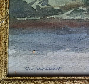 Gerrit van Jeveren - Polderlandschap met bootje - ingelijst - 22165 kopen? Bied vanaf 1!