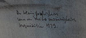 Joe Wols - Aquarel op papier, Inquisitie kopen? Bied vanaf 1!