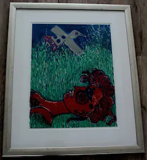 Corneille - Ingelijste zeefdruk - 1977 (prachtige lijst!) kopen? Bied vanaf 399!