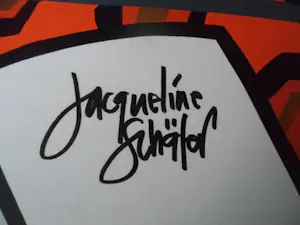 Jacqueline Schäfer - Kleurenzeefdruk SLAAP Hand gesigneerd--GROOT!! kopen? Bied vanaf 120!