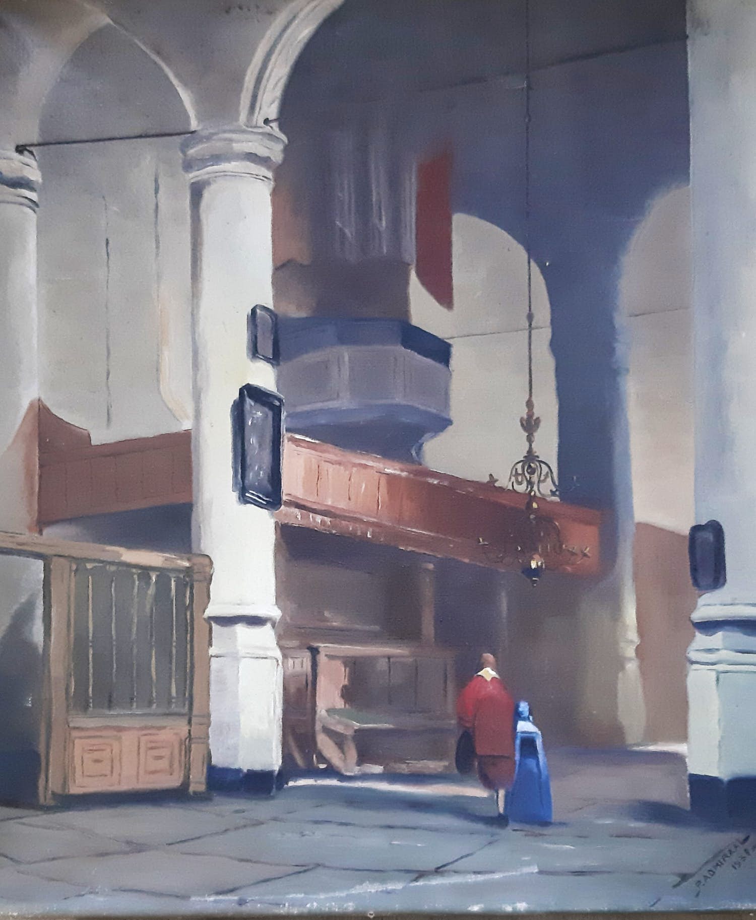 Piet Admiraal - Kerkgezicht verkocht voor € 50!