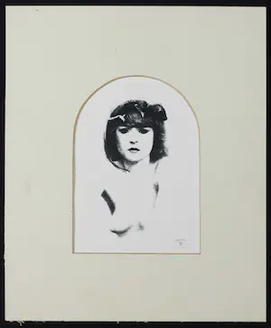 Herman van Rossum - Zeefdruk, Vrouwenportret kopen? Bied vanaf 1!