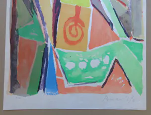 Bram van Velde - ABSTRACTIE / KLEURLITHO / 76x53cm / SIG kopen? Bied vanaf 295!