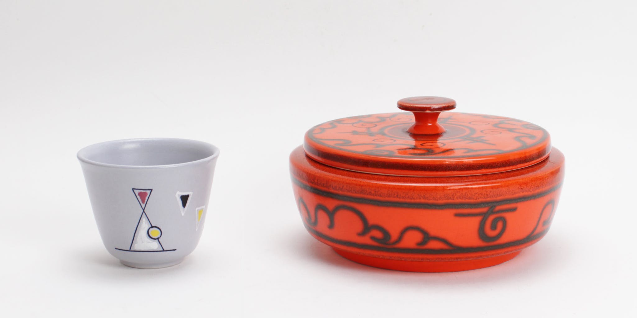 Plateelbakkerij Flora - koektrommel en potje verkocht voor € 10!