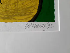 Corneille - zeefdruk - Femme et oiseau - 1992 kopen? Bied vanaf 225!