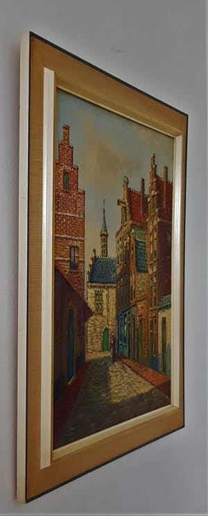 Niet of onleesbaar gesigneerd - Stadegezicht kopen? Bied vanaf 1!