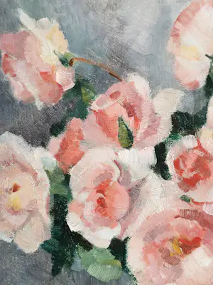 Florent Claes - Bloemstilleven in groene vaas. kopen? Bied vanaf 20!