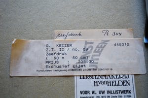 Gijs Keizer - 2 zeefdrukken. ZT kopen? Bied vanaf 60!