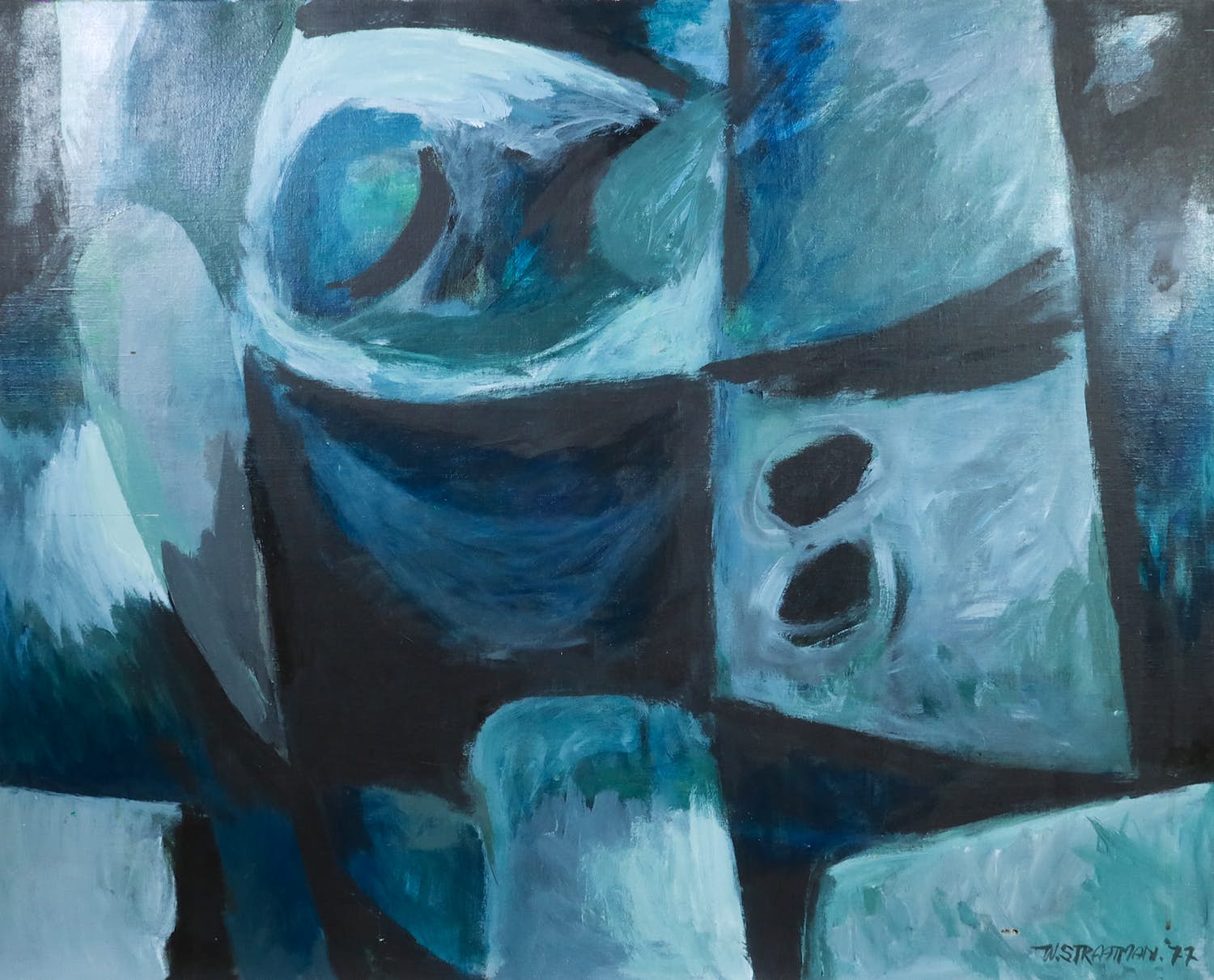 Wim Straatman - Acryl op doek, Ontstaan (Groot) kopen? Bied vanaf 1!