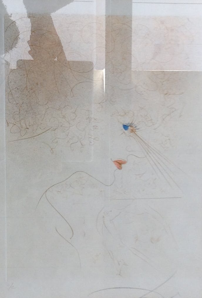 Niet of onleesbaar gesigneerd - Dame en profil kopen? Bied vanaf 1!