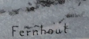 Edgar Fernhout - Litho: Winters landschap kopen? Bied vanaf 20!