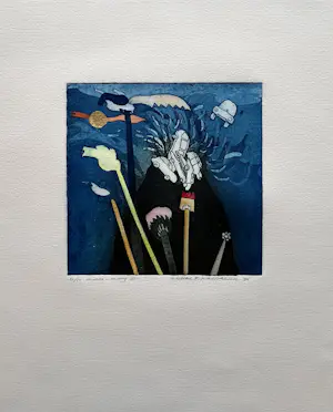 Michel van Overbeeke - "Aware - Away III" - Ets/aquatint - Gesigneerd - 20/50 - 1996 kopen? Bied vanaf 75!