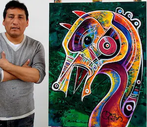 Simeon Gonzales - ... Caballtio en el Campo ... Acrylschilderij van Simeon Gonzales kopen? Bied vanaf 349!