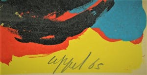 Karel Appel - HEADS IN COLORFUL LANDSCAPE, 1965 kopen? Bied vanaf 795!