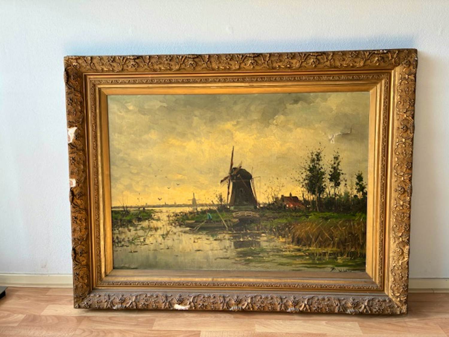 Anton Dirckx - Hollands molen landschap kopen? Bied vanaf 100!