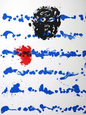 Jef Diederen - Litho, Zonder titel verkocht voor € 40!