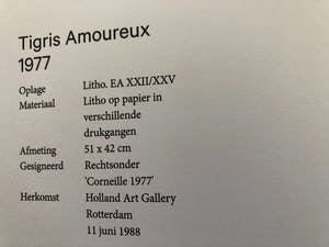 Corneille - Tigris amoureux kopen? Bied vanaf 350!