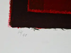 Hans Hafor Forster - Zwitsers kunstschilder en graficus - kleuren Litho - Abstract - gesigneerd kaufen? Bieten Sie von 36!