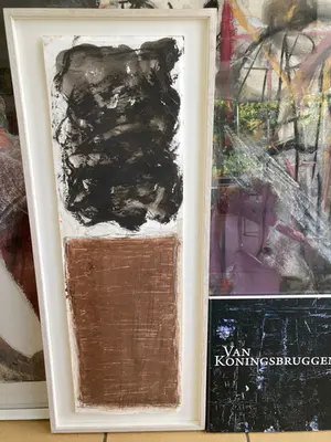 Ineke van Koningsbruggen - zonder titel, met baklijst en bijbehorend een boek. kopen? Bied vanaf 225!