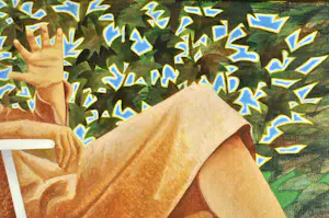 Aat Verhoog - PM – "Contre-jour" Tegenlicht, Olie op doek, Gesigneerd, 100x100 cm, 1978 kopen? Bied vanaf 490!