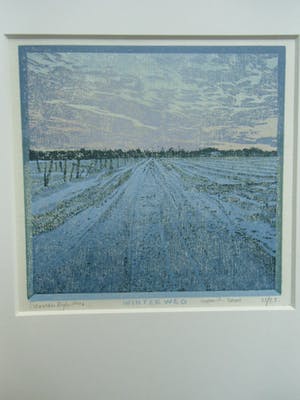 Siemen Dijkstra - WINTERWEG /// HOUTSNEDE VAN SIEMEN DIJKSTRA kopen? Bied vanaf 60!