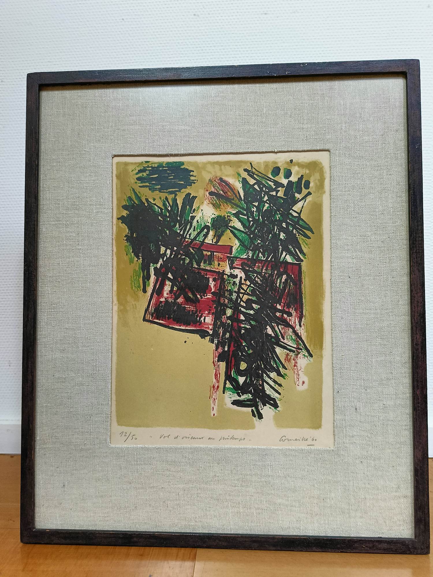 Corneille - 1960 - Vol d'oiseaux au printemps - Ook in het Stedelijk Museum Amsterdam kopen? Bied vanaf 699!