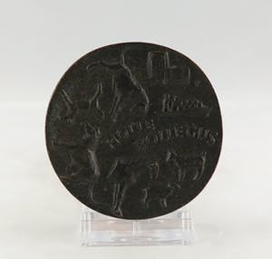 Cornelis de Vries - Bronzen penning, Holle Bolle Gijs kopen? Bied vanaf 1!