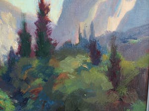 Klaas Pijlman - Olieverf op canvasboard ,”Droge rivier, Italië” - ingelijst – 1983 kopen? Bied vanaf 30!