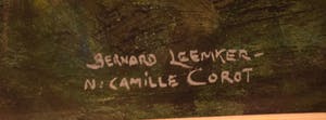 Bernard Leemker - Naar Camille Corot - Olieverf op doek kopen? Bied vanaf 40!