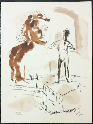 Fernando Lange Walton - Lot van twee aquarellen, Zonder titel kopen? Bied vanaf 1!