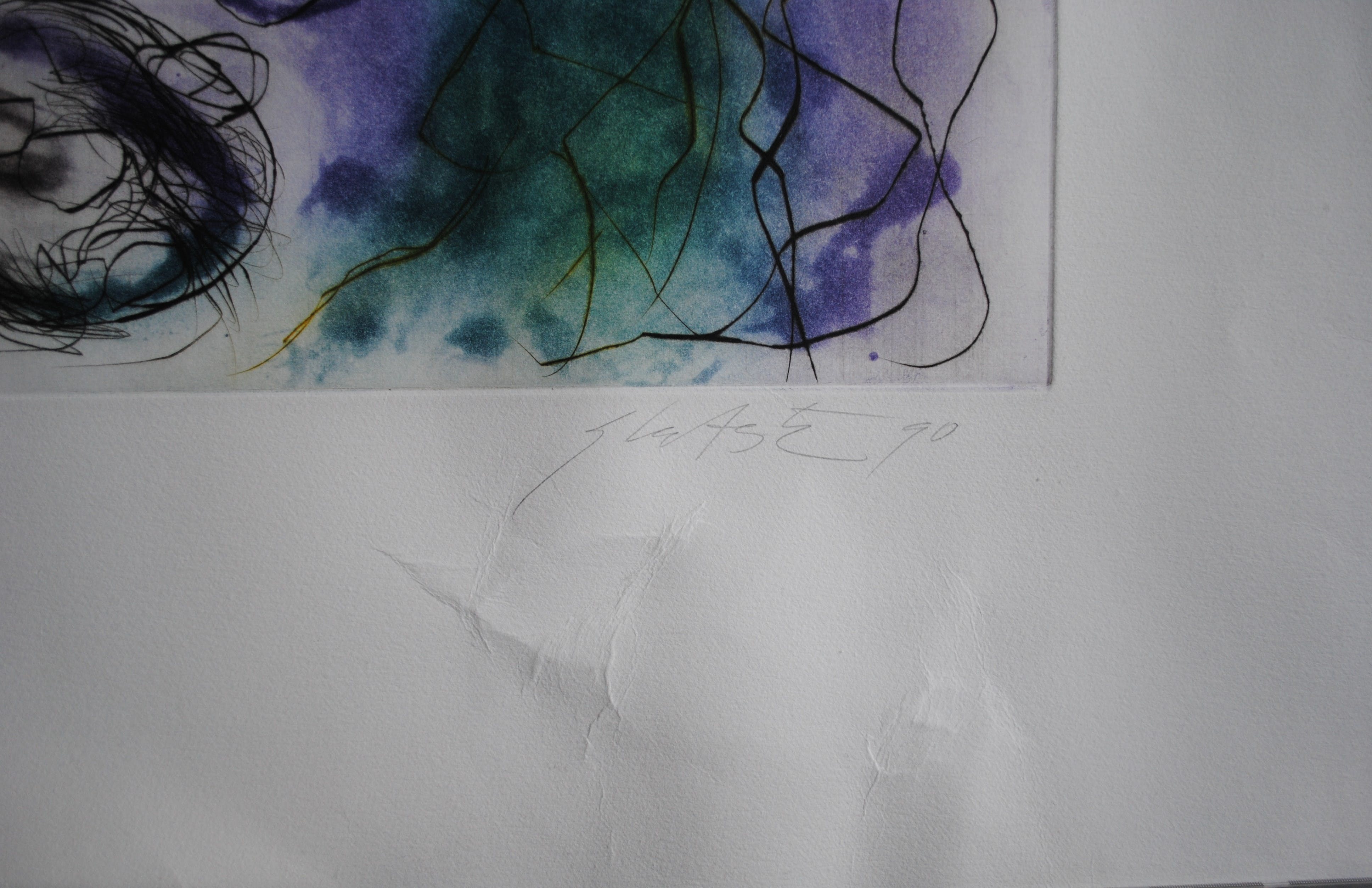 Ger Lataster - z.t. (voorstellende de kunstenaar met zijn palet) kopen? Bied vanaf 15!