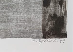 Klaas Gubbels - Litho:' Theekan en fruitschaal' - Nieuw ingelijst - Kleine oplage. kopen? Bied vanaf 450!